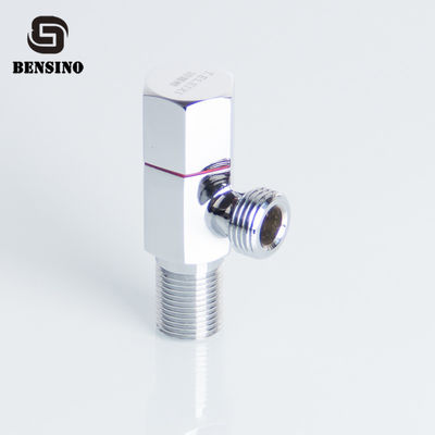 Hexagonal Water Stop 15mm Chrome Plated Angle Valve
